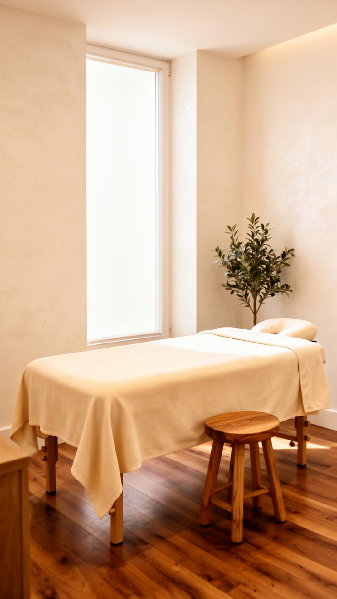 A calm, hand-picked treatment room